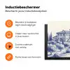 Rustiek - Landgoed - Blauw Inductie beschermer vinyl 3mm klein -zzzzzzz-td-ups