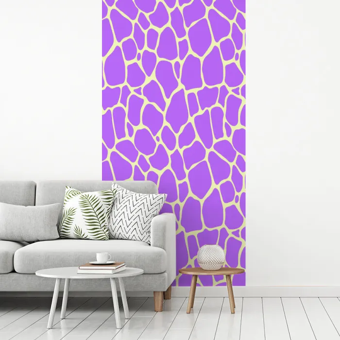 Paars - Vlekken - Geel - Pastel fotobehang vinyl groot 64 -woonkamer