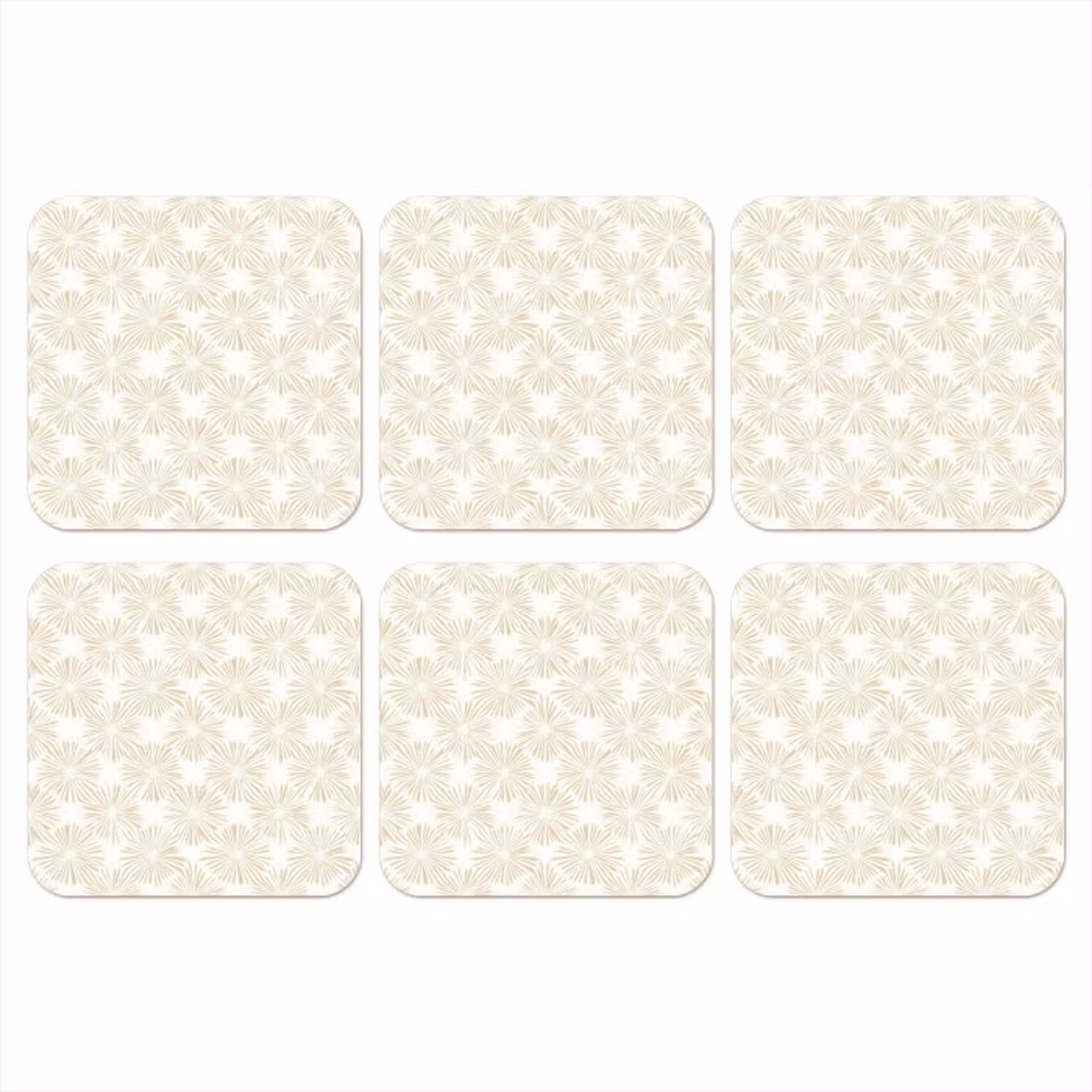 Abstract - Motief - Beige onderzetter kurk middel 366 -3d