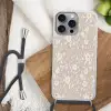 Bloemen - Blaadjes - Patroon Hoesje iPhone 16 Pro Max met koord klein 804 -sfeer4