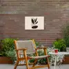 Plant - Beige - Japandi Tuinposter op houten frame 2 cm dik klein -sfeer3