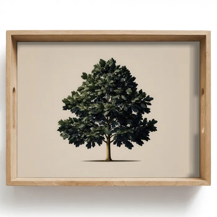 Eikenboom - Schaduw - Egaal Dienblad Rechthoek middel -z3d_shopping