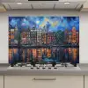 Grachten Amsterdam - Huizen - Stad - Kleurrijk keuken achterwand spatscherm klein -3d_website