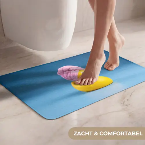 Badeend - Handdoek - Blauw WCmat klein -USP_ZachtNL
