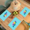 Blauw - Snoep - Regenboog Placemat vinyl groot -zzsfeer5_Kitchenyeah-website