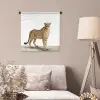 Luipaard - Dieren - Witte achtergrond - Kinderen - Jongens - Meisjes Wandkleed katoen klein -sfeer4