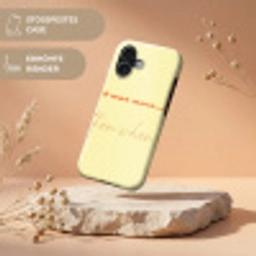 Geel - Oranje - if not now then when Toughcase MagSafe Apple iPhone 17 klein -USP_RandenV_DE