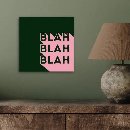 Donkergroen - Tekst - Schaduw - Grafisch aluminium wit klein -sfeer2
