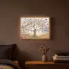 Levensboom - Goud - Kleurrijk - Abstract - Aesthetic Light Box met batterij (Wandlamp) middel -sfeer4