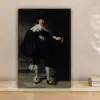 Het huwelijksportret van Marten Soolmans - Rembrandt van Rijn canvas 2cm klein -sfeer1