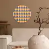 Retro - Disco - Golven Wandcirkel kunststof plaat 5mm dik klein 188 -sfeer1