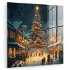 Kerstfeest - Dorp - Donker plexiglas 5mm klein -zzzproduct_nieuw