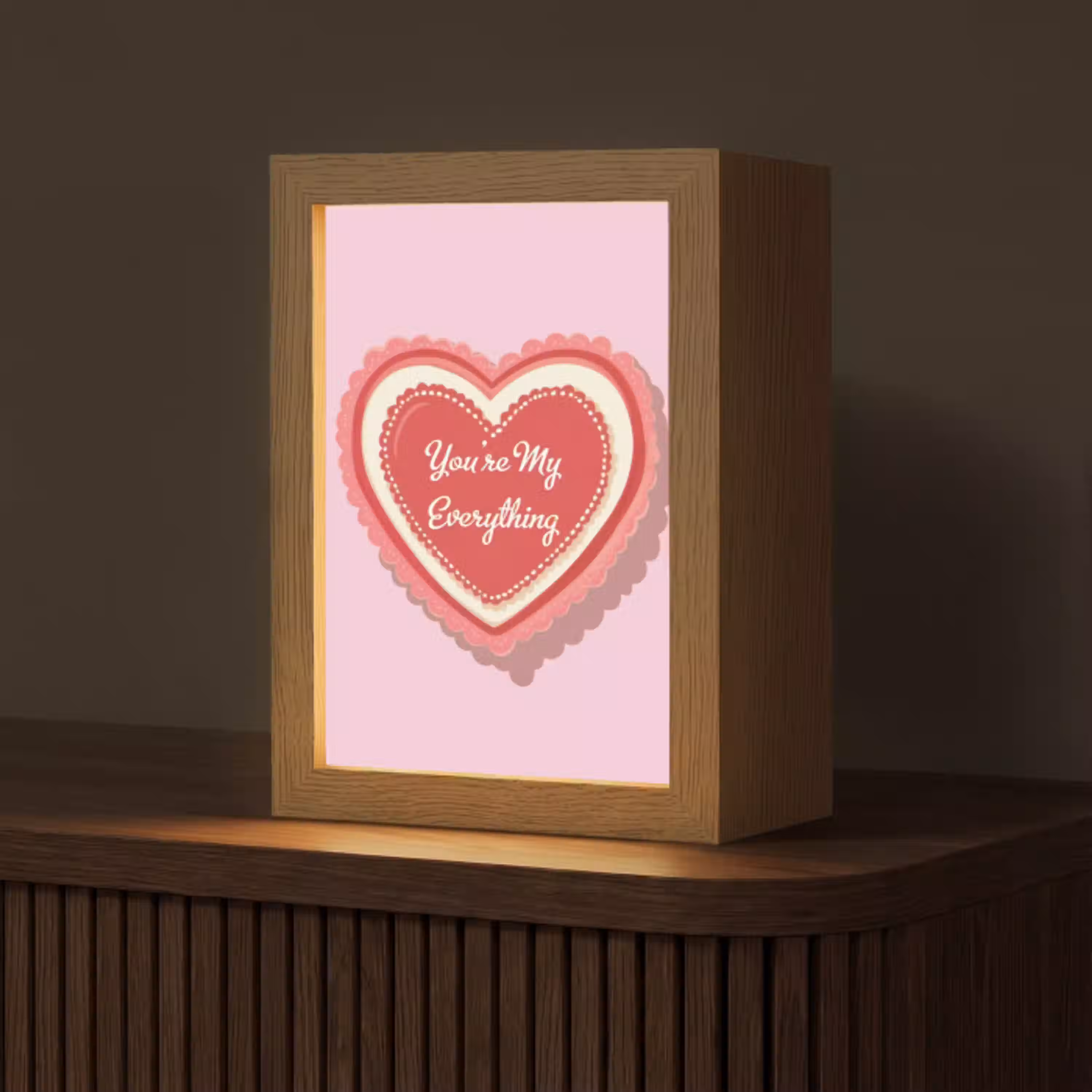 Liefde - Hart - Valentijn Light Box met kabel (Tafellamp) klein -z3d_website
