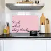 Fuck what they think - Roze - Minimalistisch Inductie beschemer met haakjes klein -sfeer2