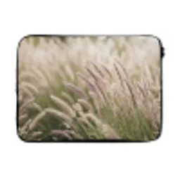 Gras - Close up - Groen laptophoes neopreen klein -3d