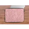 Zebra - Print - Roze laptophoes neopreen klein 279 -tafel