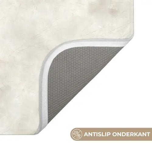 Crèmebeige - Marmer - Aders WCmat klein 1009 -USP_AntislipNL