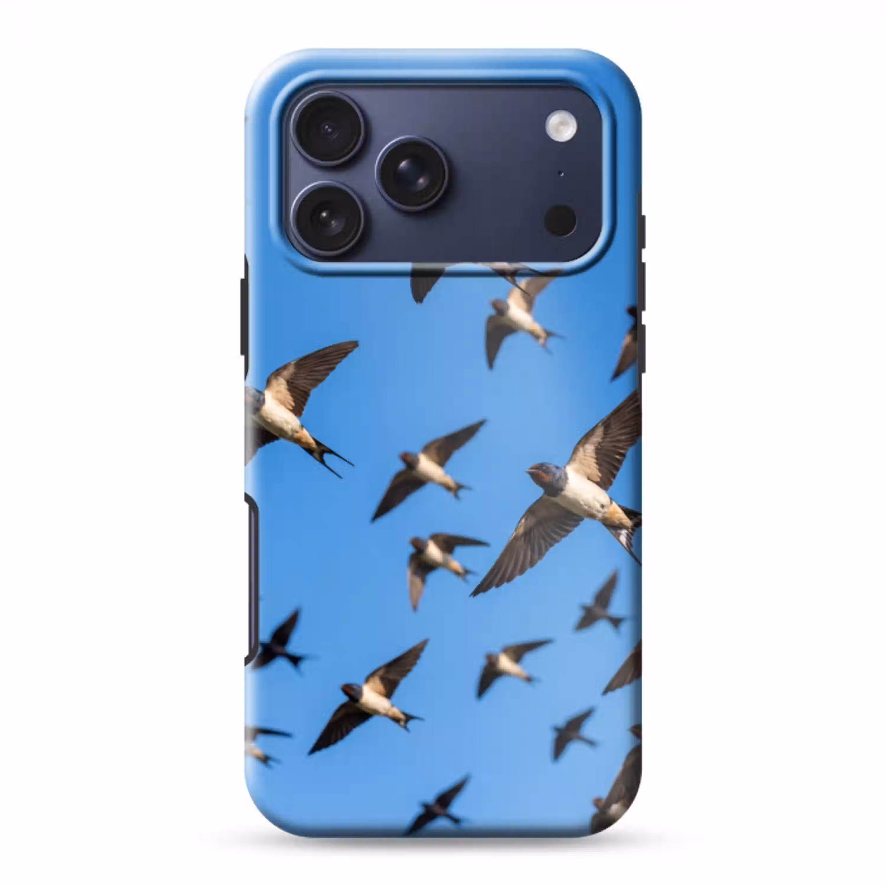 Zwaluwen - Vliegen - Blauw Toughcase MagSafe Apple iPhone 17 Pro Max klein -3d