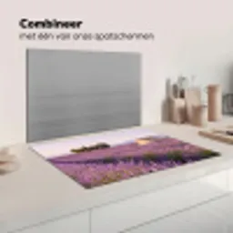 Lavendel - Landschap - Sereen - Paars Inductie beschermer vinyl 3mm klein -wsfeer7_website