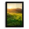 Gras - Heuvels - Zon - Natuur - Landschap fotolijst zwart zonder passe partout klein -3d