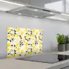 Citroenen - Geel - Wit - Stippen keuken achterwand spatscherm klein 900 -3d_schuin
