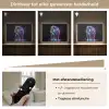 Leeuw - Kleuren - Zwart - Dieren Light Box met batterij (Wandlamp kind) middel -USP_dimbaarNL