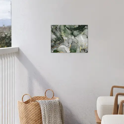 Luxe - Marmer - Groen tuinposter los doek klein -sfeer8