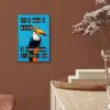 Vogel - Toekan - Blauw - Quotes aluminium wit klein -sfeer4