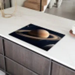 Planeten - Saturnus - Ruimte Inductie beschermer vinyl 3mm klein -sfeer8