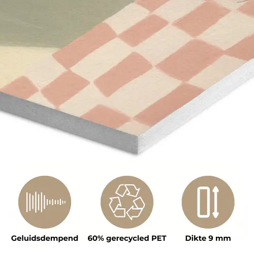 Citroenen - Glas - Tafelkleed - Geblokt PET vilt klein -closeup_NL