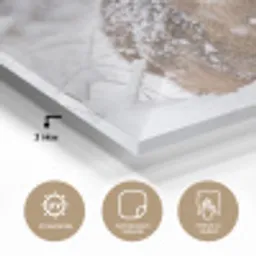 Hert - Sneeuw - Bos - Dieren - Vertederend plexiglas 5mm klein -wsfeer2_DE