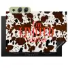 Koeienprint - Limited edition - Rood Inductie beschemer met haakjes klein -3d
