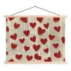 Hartjes - Krant - Loveyou textielposter latten blank klein -3d