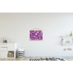 Paars - Uien - Close up textielposter latten blank klein -kinderkamer