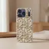 Waaierstructuren - Beige - Vezeltextuur Telefoonhoesje iPhone 17 Pro klein 878 -sfeer2