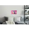 Uil - Roze - Blauw - Verf - Abstract Muursticker klein -slaapkamer