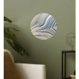 Marmerlook - Steen - Lijnen - Luxe - Marmer Wandcirkel behangsticker klein -sfeer2