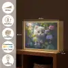 Kitten - Bloemen - Bos - Illustratie - Poes Light Box met batterij (Wandlamp kind) middel -USP_websiteoverzichtNL