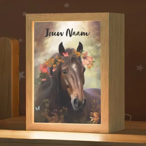 Paard - Dieren - Bloemen - Bos - Vlinder Light Box met kabel (Kinderlampje) klein -zzz_3d_website
