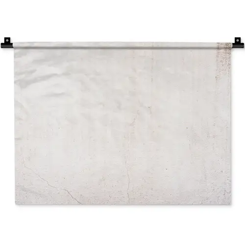 Beton - Muur - Wit Wandkleed katoen klein -zz3d