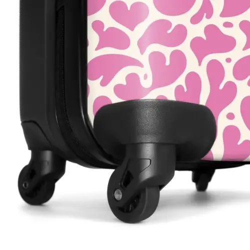 Patronen - Spatten van roze NBS - Handbagage koffer - Kinderen Unisex middel -wiel