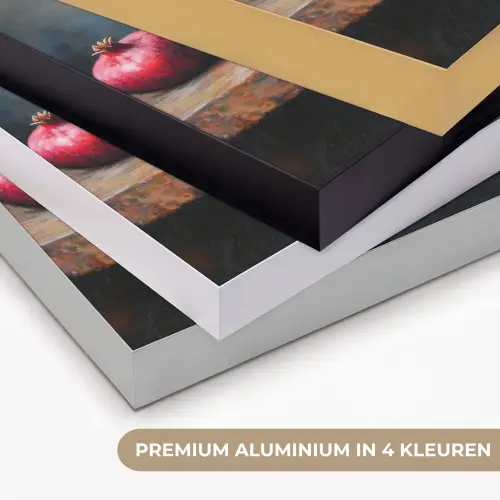 Rustiek - Stilleven - Fruit Textielframe zwart klein -USP_kleurenNL