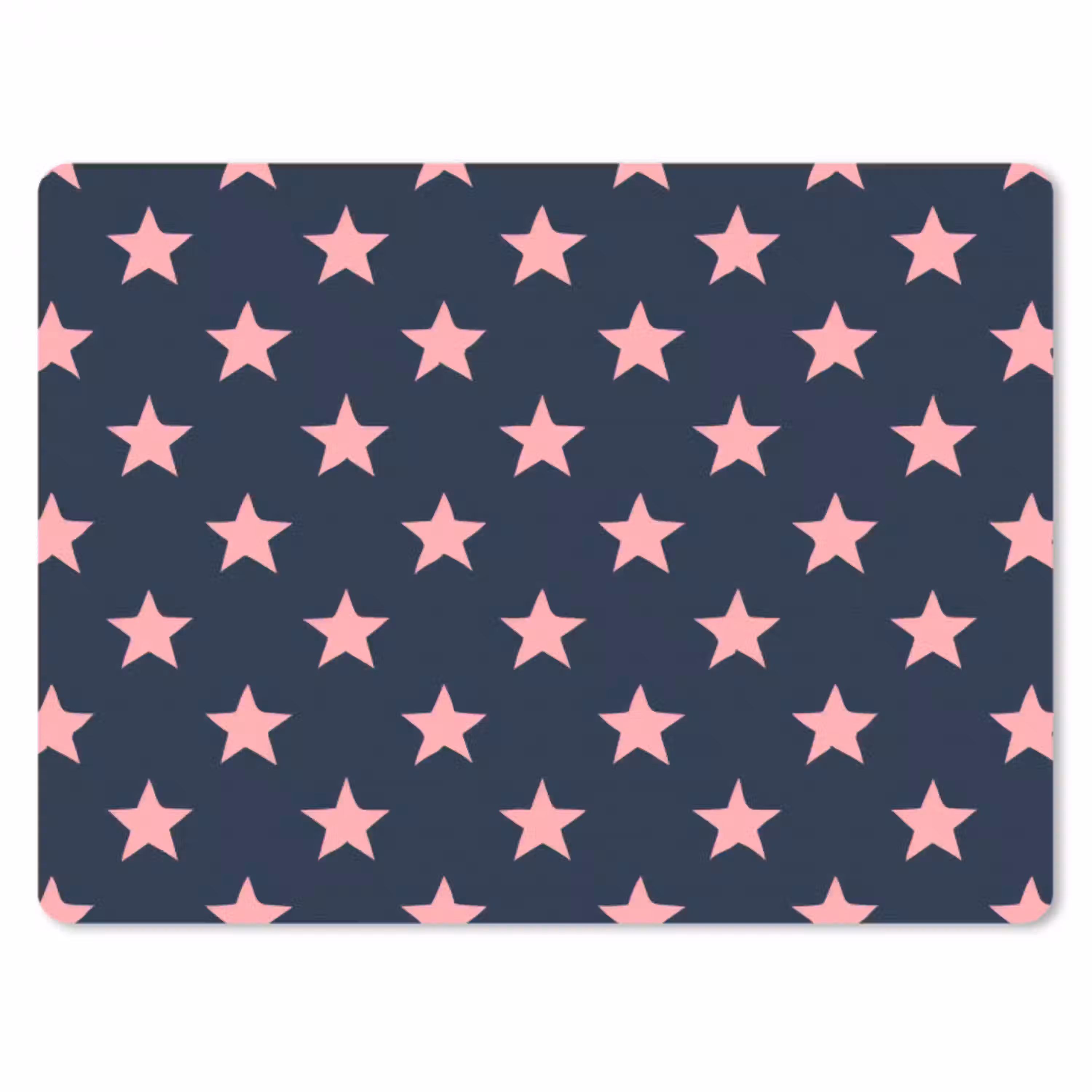 Patroon - Sterren - Roze muismat rubber klein 262 -3d