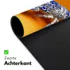 Kreeft - Delftsblauw - Schild - Stoer - Oranje Muismat XXL klein -sfeer2