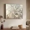 Natuur - Bloemen - Druppels - Regen Textielframe zwart klein -sfeer3