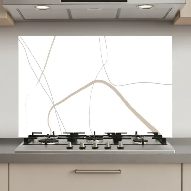 Abstract - Minimalisme - Line art keuken achterwand spatscherm klein -3d_website
