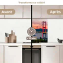 Brug - Rood - Skyline - Water keuken achterwand 2 middel -voor-na2_FR