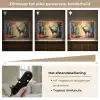 Hert - Bosdieren - Natuur - Kunst Light Box met batterij (Wandlamp) middel -USP_dimbaarNL