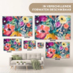 Bloemen - Olieverf - Kunst - Natuur plexiglas 5mm klein -sfeer7