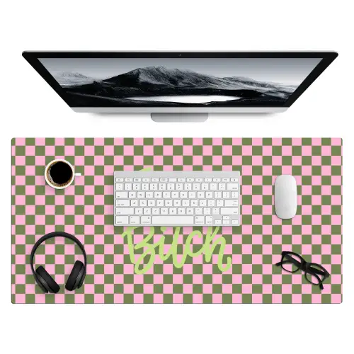 Focus - Vakken - Roze Muismat XXL klein -3d
